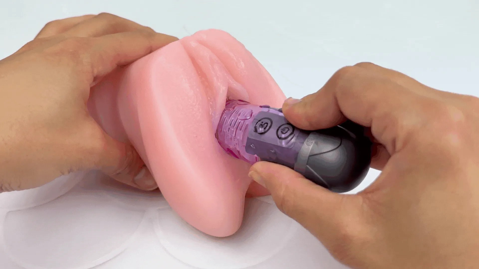 2 FREE: X-Strong Realistic Ribbed Vibe & Lube - Real-Feel Penetration Kit!