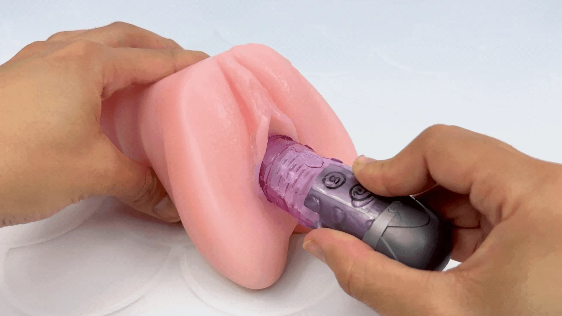 2 FREE: X-Strong Realistic Ribbed Vibe & Lube - Real-Feel Penetration Kit!