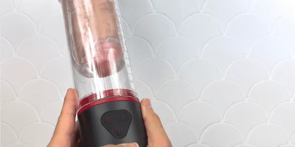 3-in-1 Brotar Vibrating Penis Pump. Stroker. & Sucker