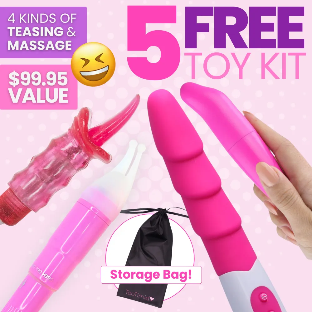 5 FREE Toys | Ultimate Teasing Vibes Kit - Includes Lg. Toy Storage Bag!