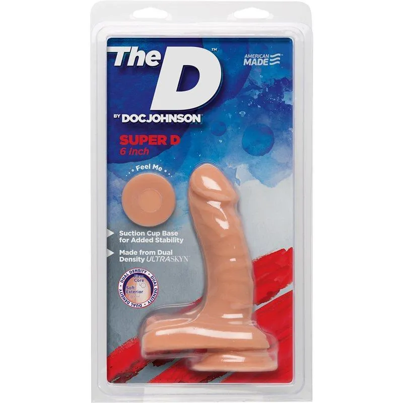 6 Inch Super D Dual Density Ultraskin Realistic Dong