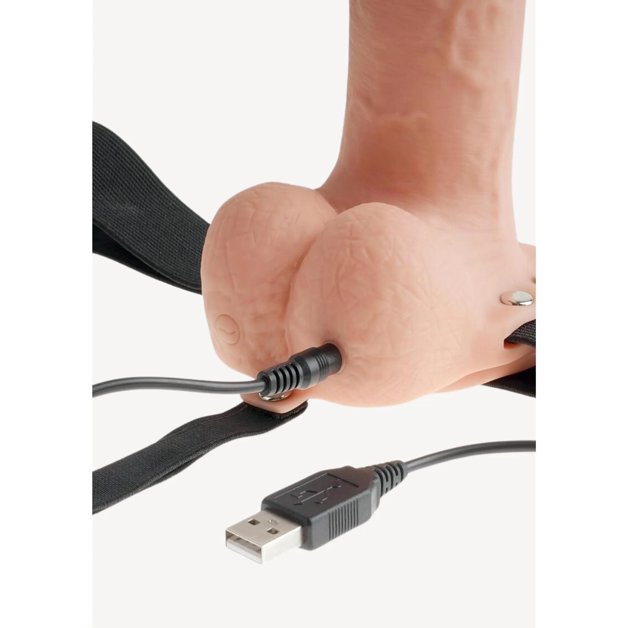9 Vibrating Hollow Strap-on
