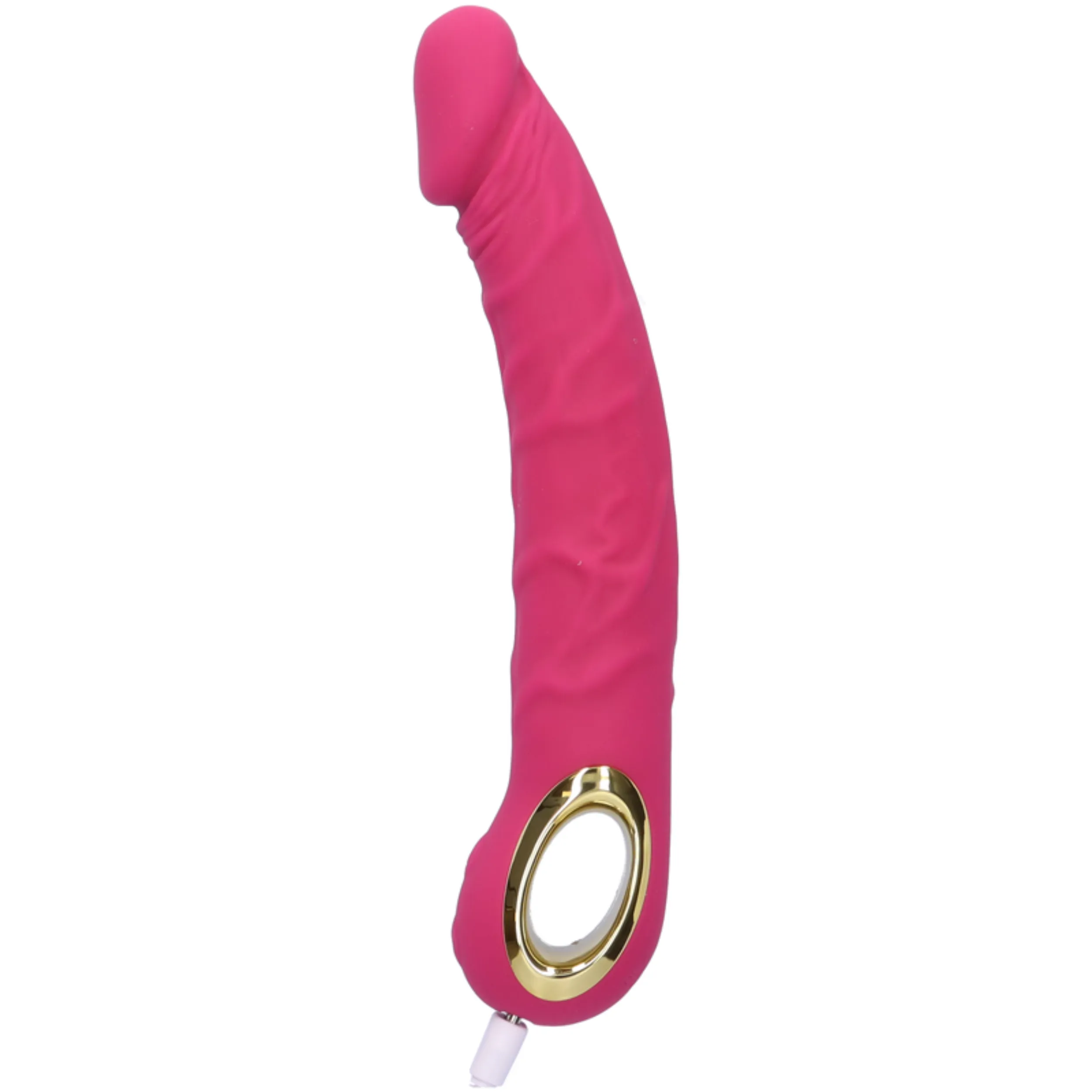 9.5 Inch Veined Vibrating  Silicone Dildo - Deep. Lifelike Penetration!