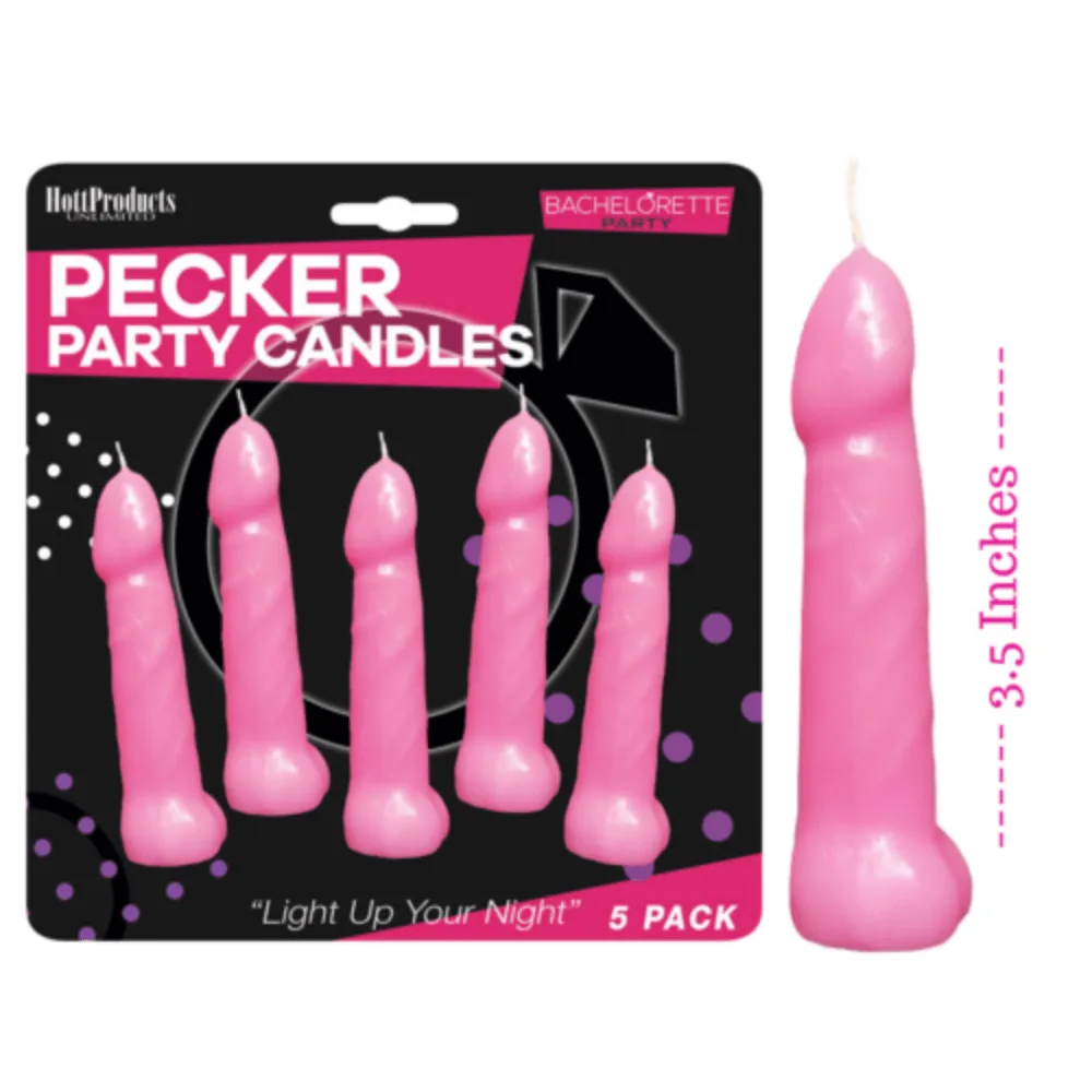 Bachelorette Pecker Party Candles