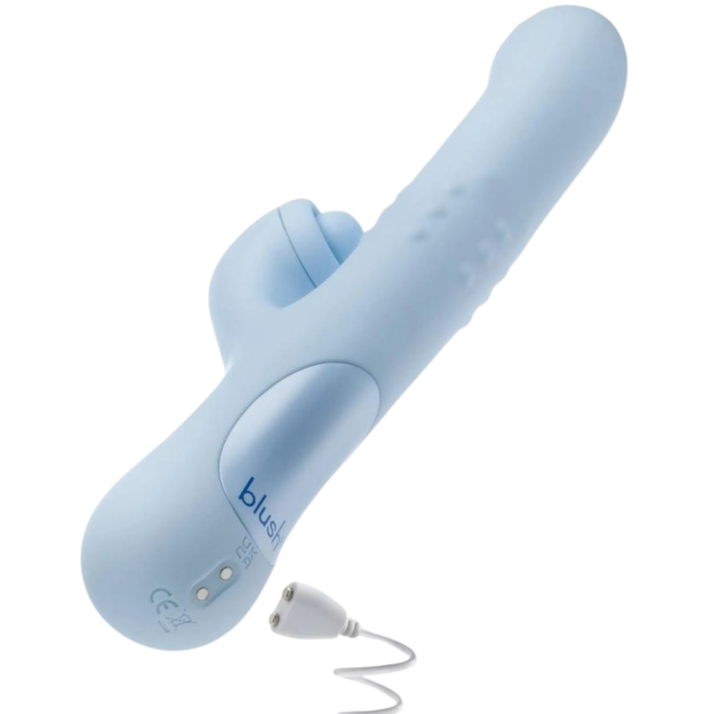 Blush Devin Rechargeable Silicone Rabbit Vibrator
