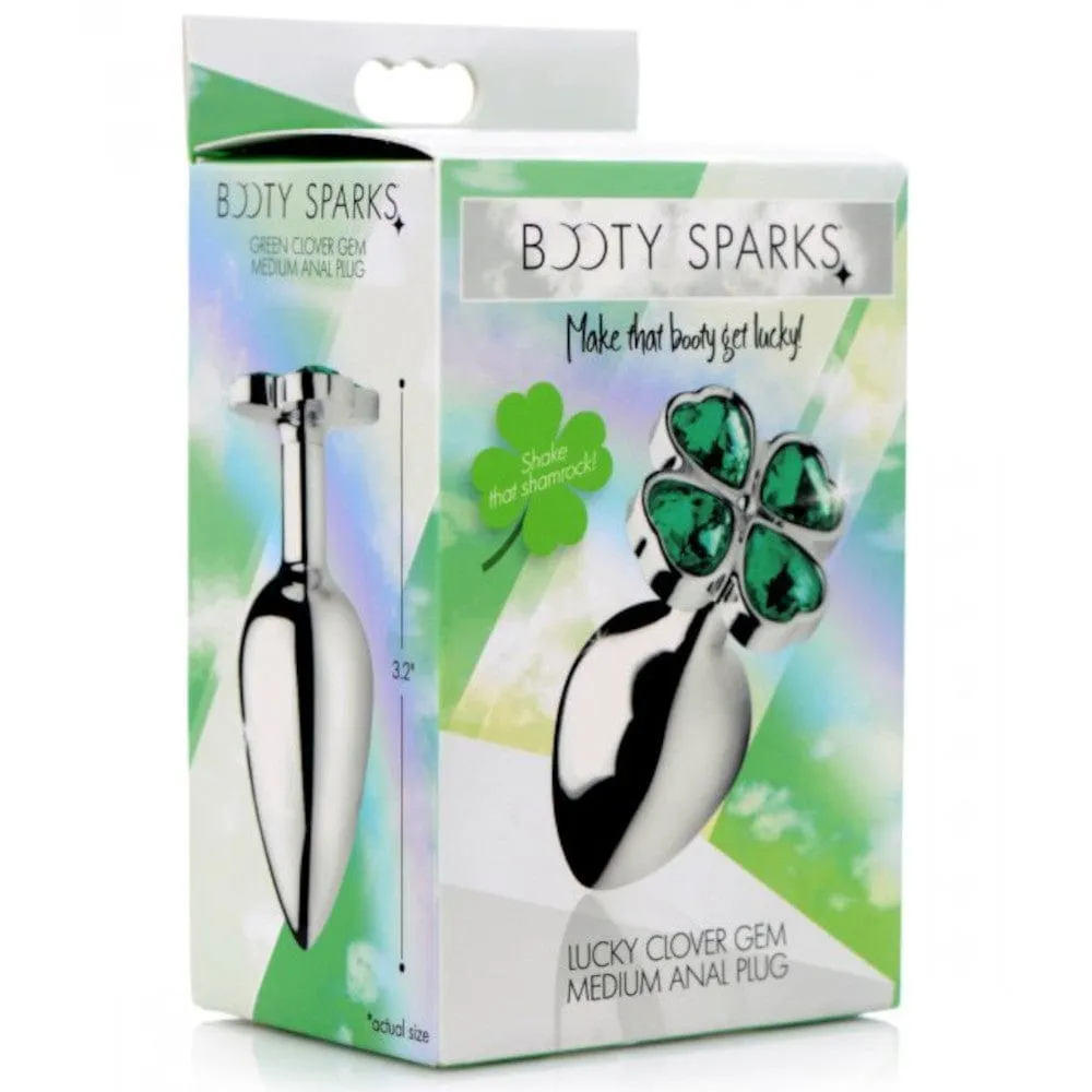 Booty Sparks Lucky Clover Gem Metal Anal Plug