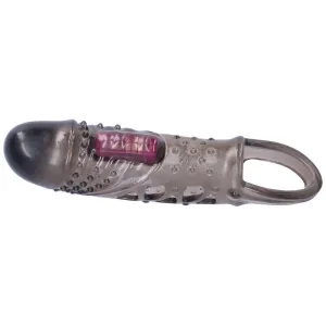 Bumpy Vibrating Penis Extender with Ball Loop - Increases Length by 1 Inch!