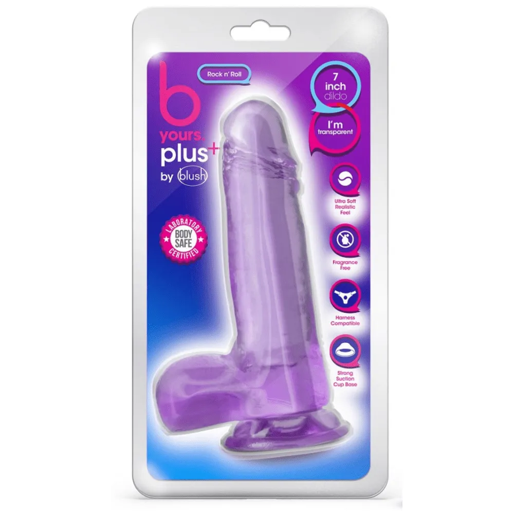 Colorful Realistic Dildo with Balls 7.25 Inch