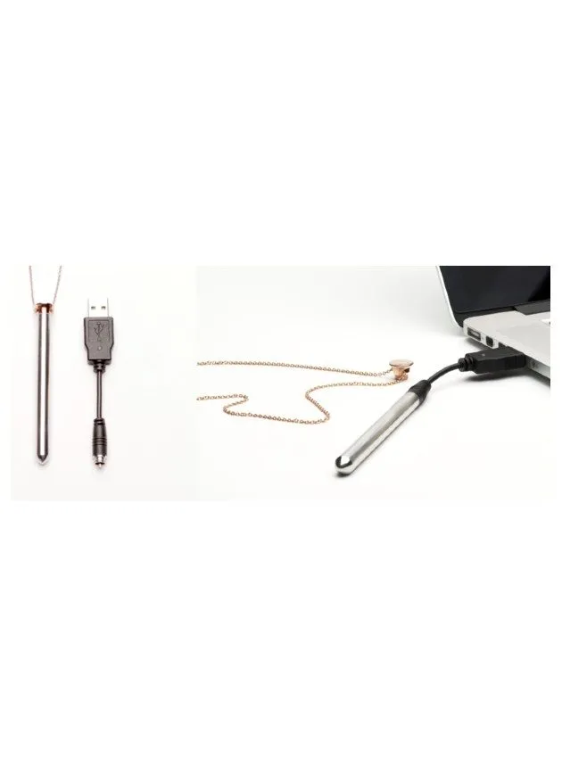 Crave - Vesper Vibrator Necklace - Rose Gold