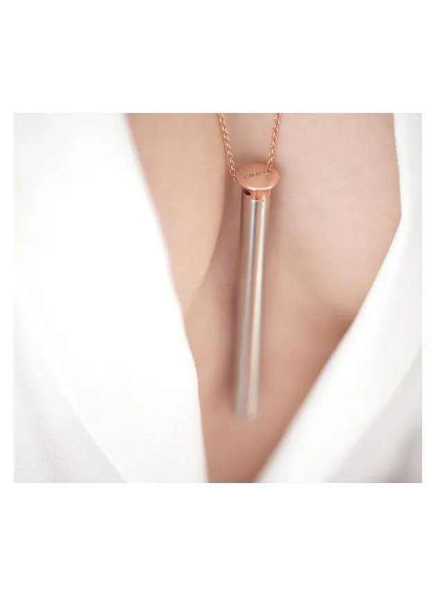 Crave - Vesper Vibrator Necklace - Rose Gold