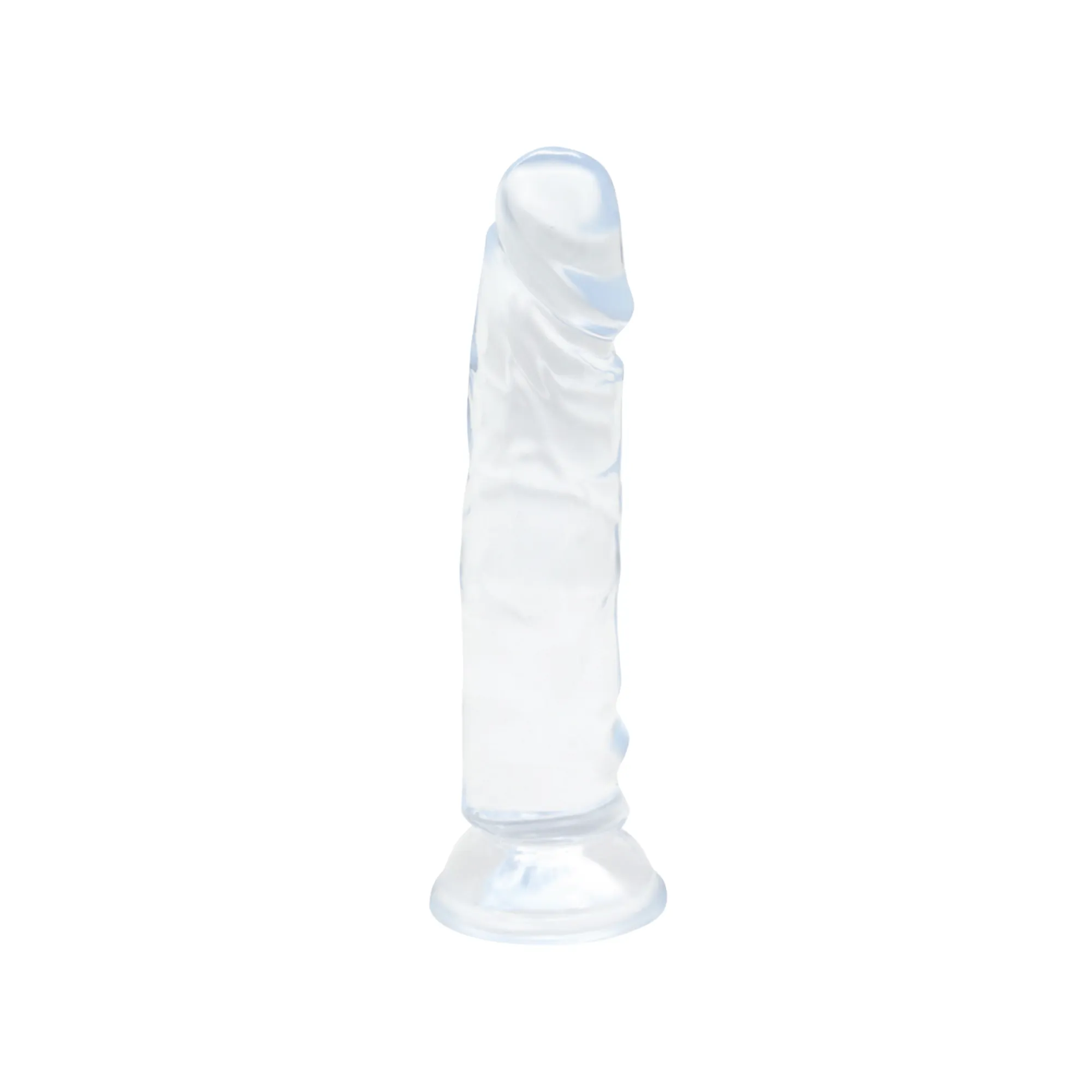 Crystal Clear Realistic 5  Inch Transparent Dildo - Small & Large Size Options