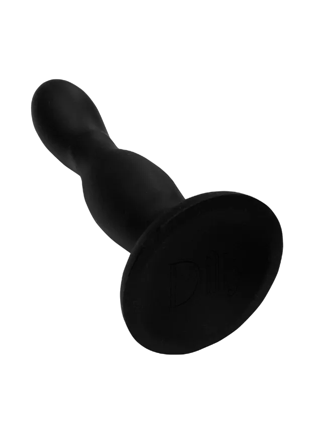 Dilly Curve Textured Anal Dildo With Suction Cup 16 cm