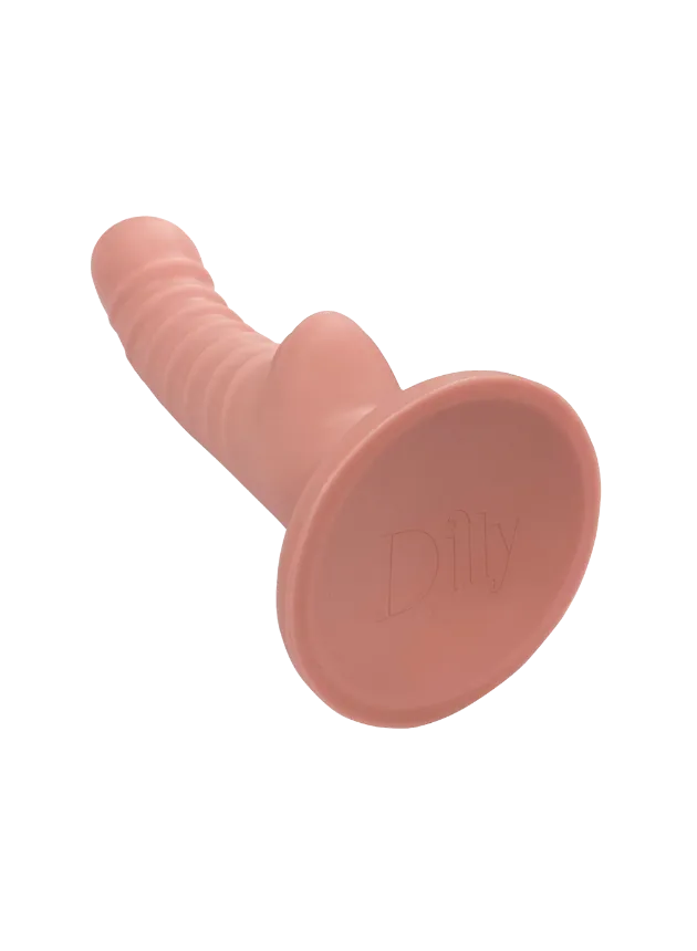 Dilly Hue G-spot Textured Dildo With Suction Cup 17 cm