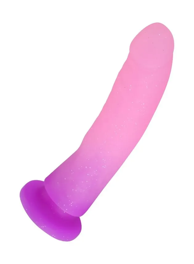 Dilly Hue Gradient Bendable Dildo Pink 18.5 cm