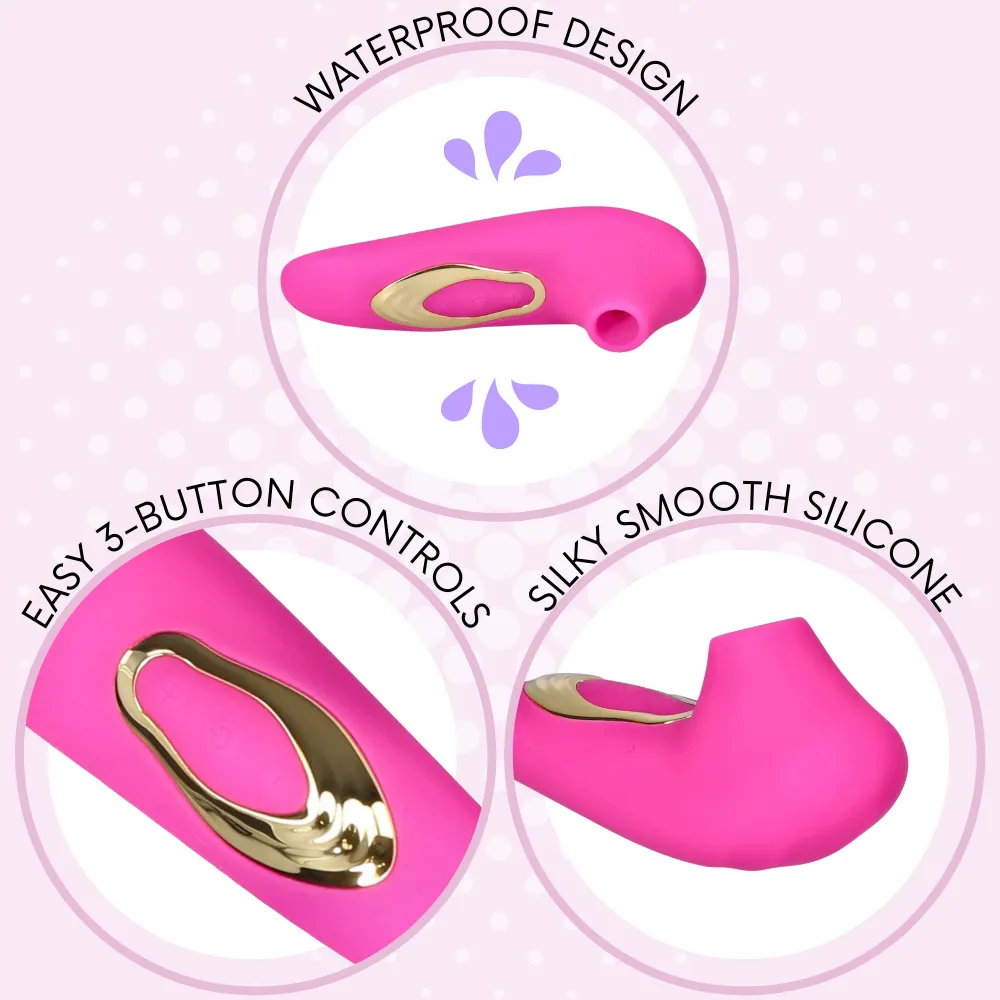 Dolce Silicone Air Pulsating Clit Stimulator