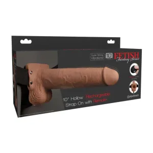 Fetish Fantasy Series - 10 Vibrating Hollow Strap-on w/ Remote Control