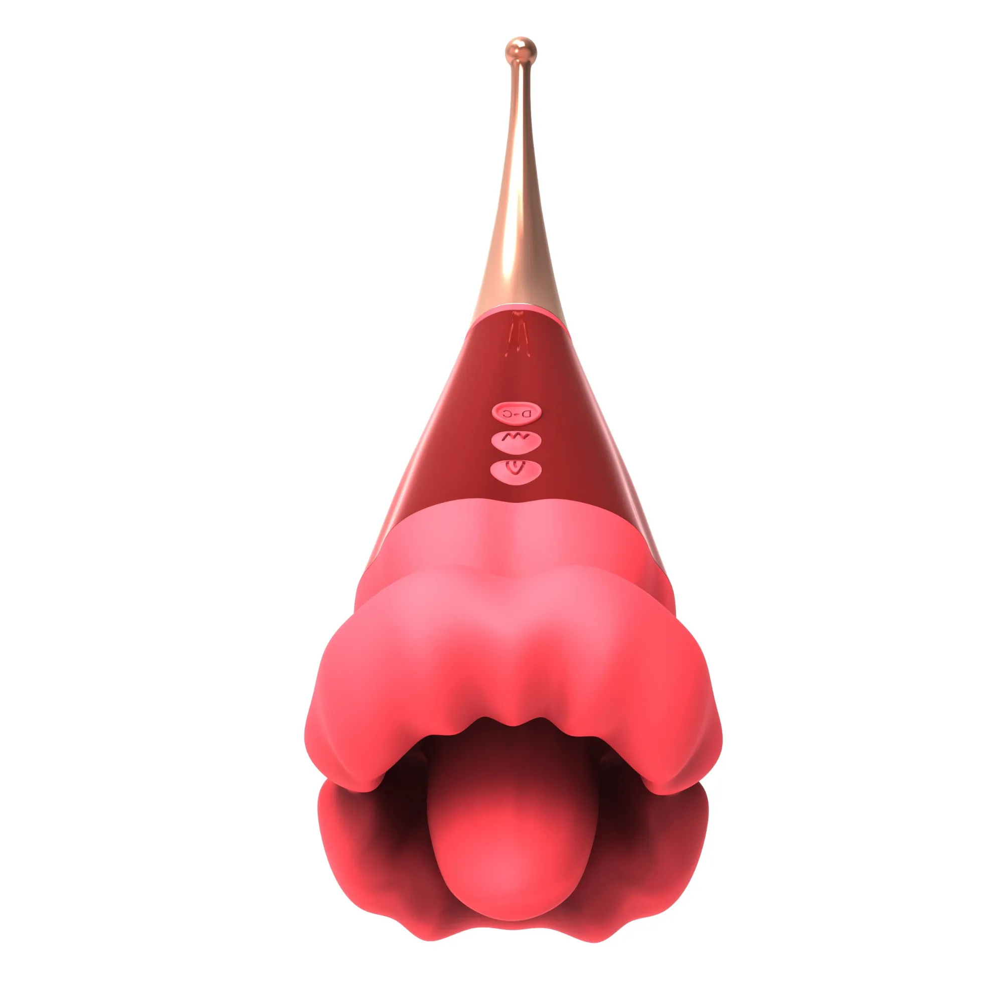 Flaming Red Lips Plus Clit-Licking Mouth & Pinpoint Vibe