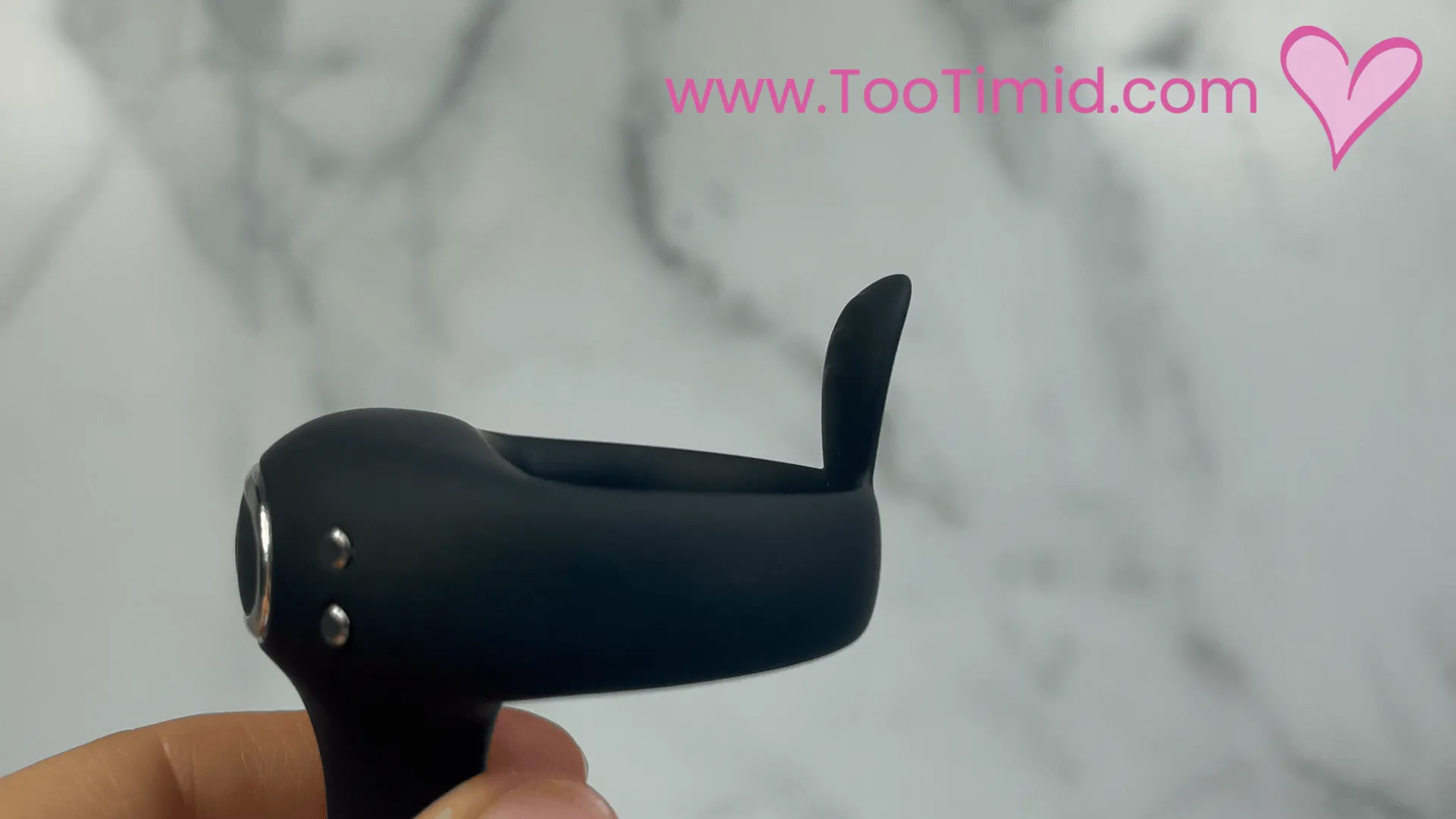 FLIRT Vibrating Silicone C-ring with G-Spot Stimulator & Ball Tickler