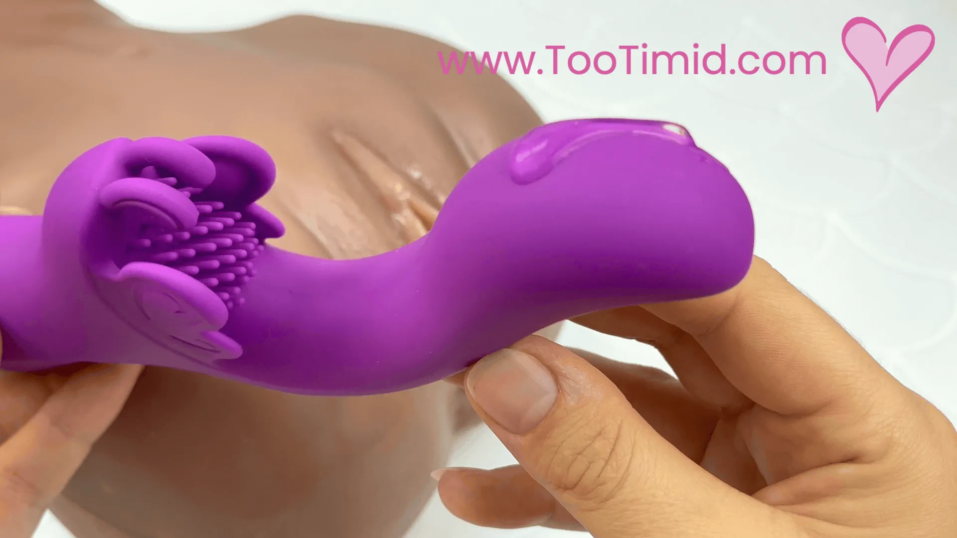 Fluttering Bliss Silicone Dual Action Butterfly Vibrator - It's Waterproof!