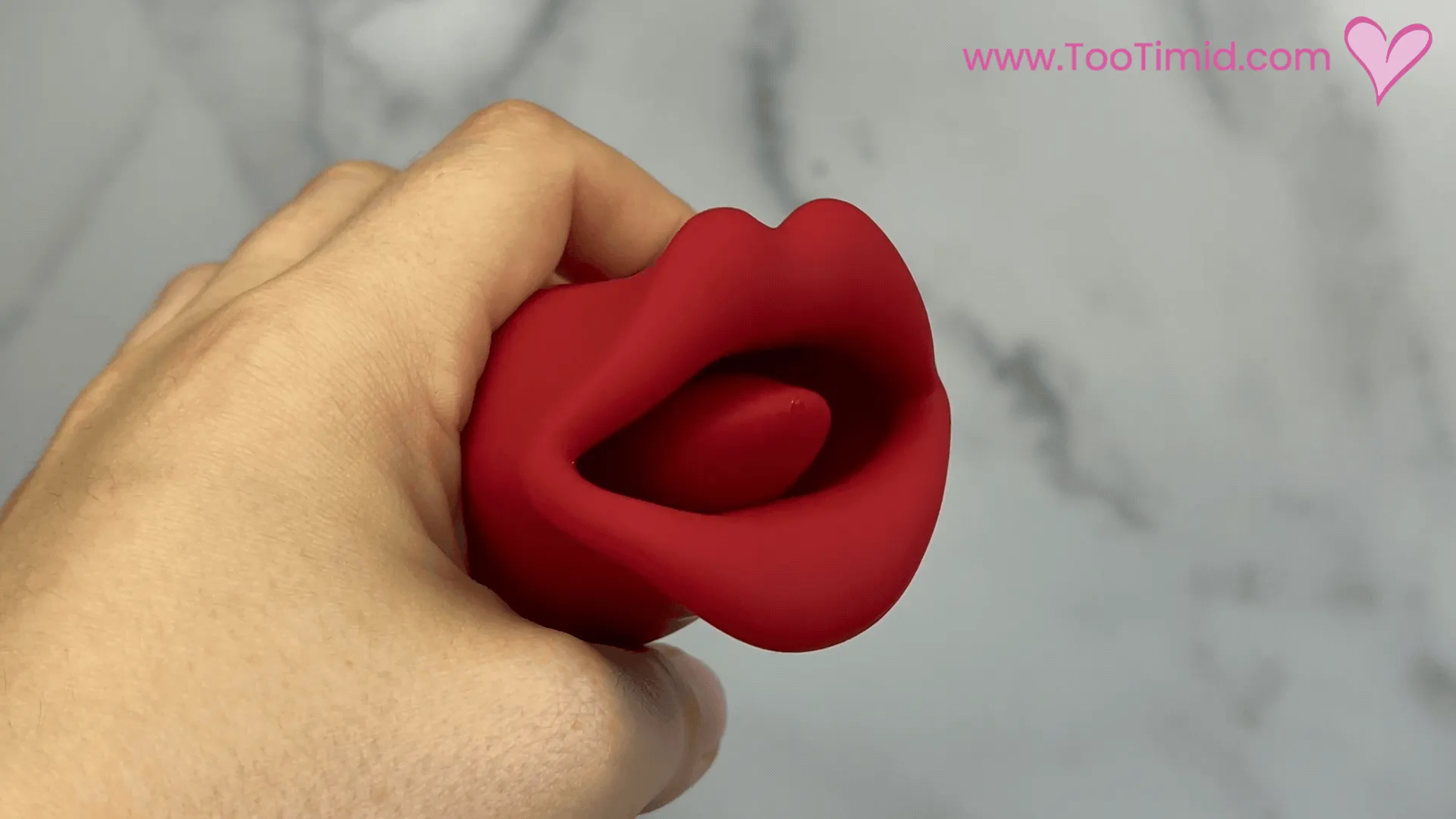 French Kiss Biting & Licking Moving Mouth Tongue Vibrator