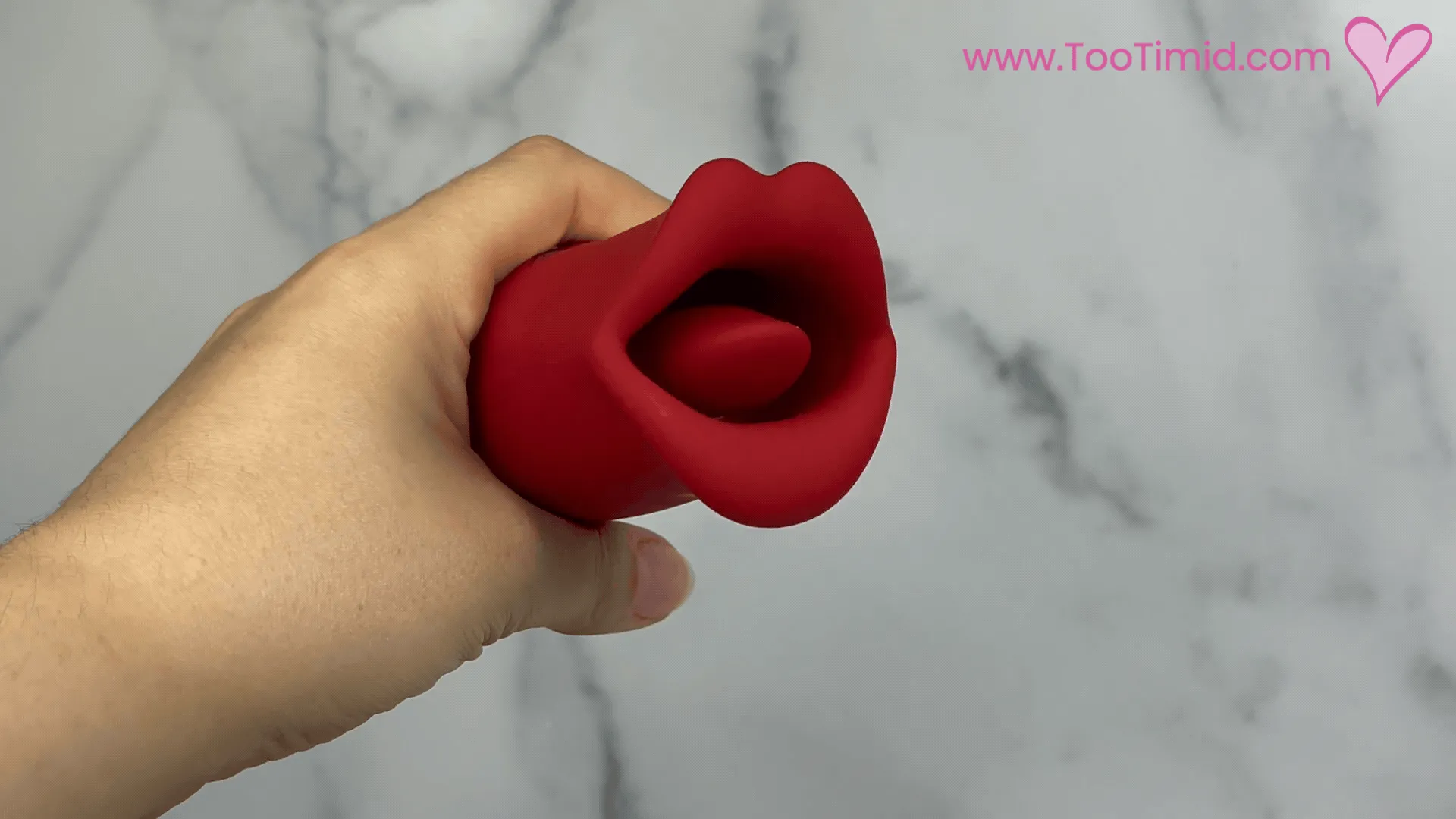 French Kiss Biting & Licking Moving Mouth Tongue Vibrator
