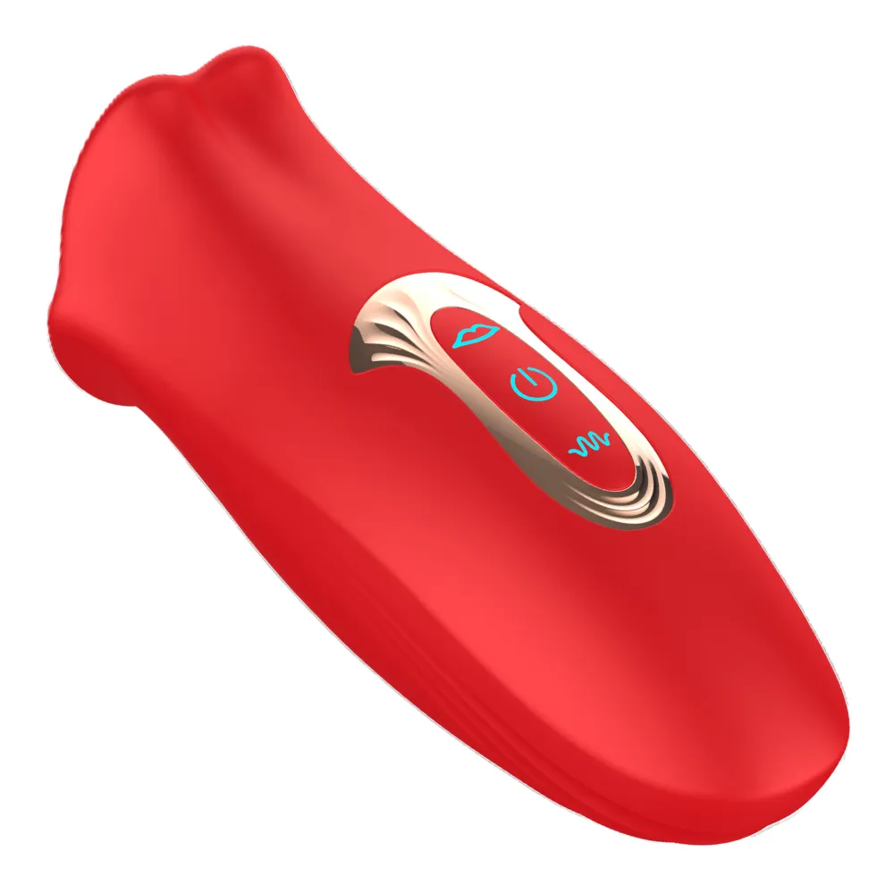 French Kiss Biting & Licking Moving Mouth Tongue Vibrator
