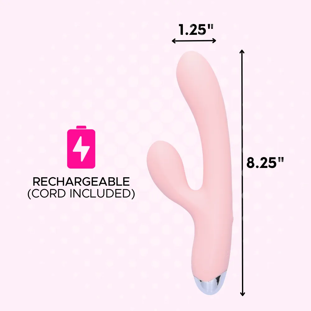 G-Spot Rechargeable Silicone Rabbit Vibe - Powerful Dual Stimulation!