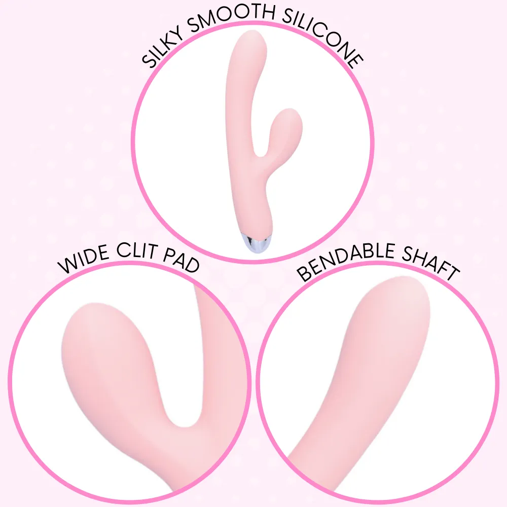 G-Spot Rechargeable Silicone Rabbit Vibe - Powerful Dual Stimulation!