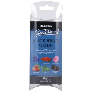 GoodHead Slick Head Glide .24oz (6 Pack) - Assorted