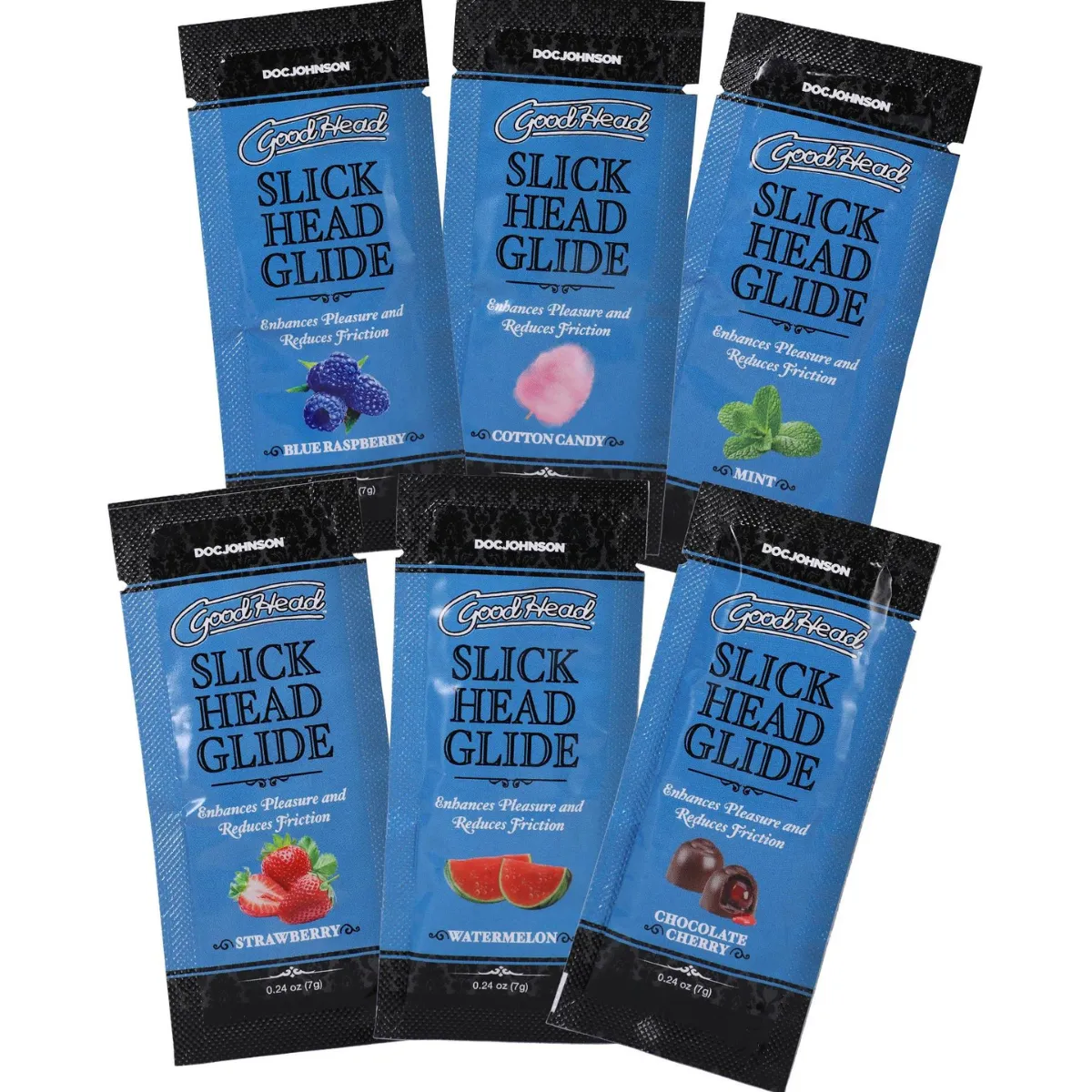 GoodHead Slick Head Glide .24oz (6 Pack) - Assorted