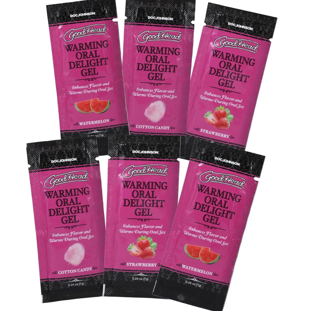 GoodHead Warming Head Oral Delight Gel .24oz (6 Pack) - Assorted