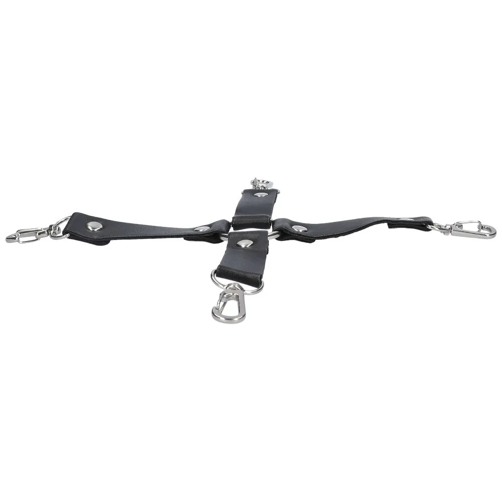 Hog Tie Restraint With Faux Fur Cuffs