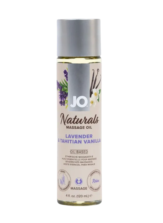 JO Naturals Lavender & Tahitian Vanilla Oil-based Massage Oil 120 ml