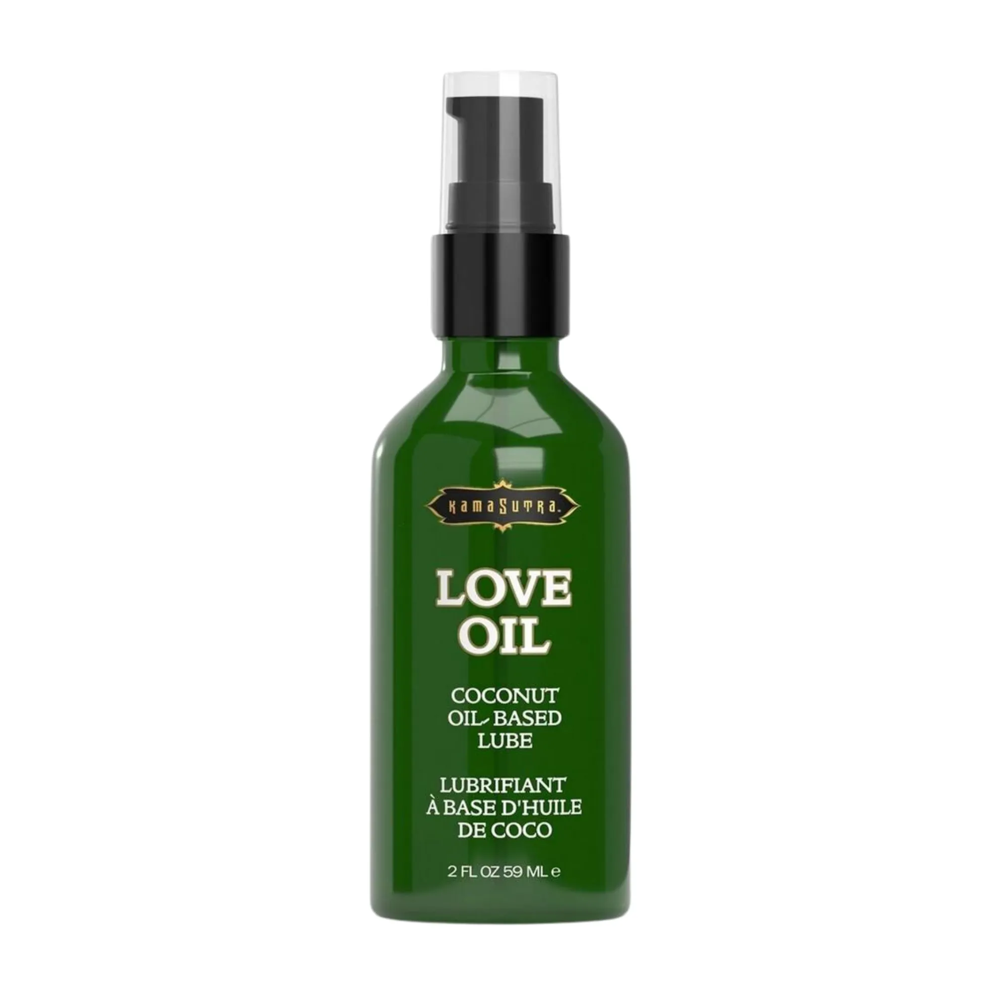 Kama Sutra Love Oil Coconut Oil Based Lubricant and Body Glide 2oz