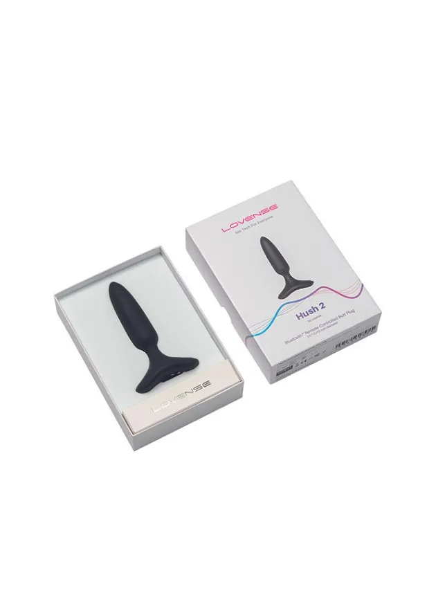 Lovense Hush 2 (1 in) Bluetooth Remote-controlled Wearable Butt Plug