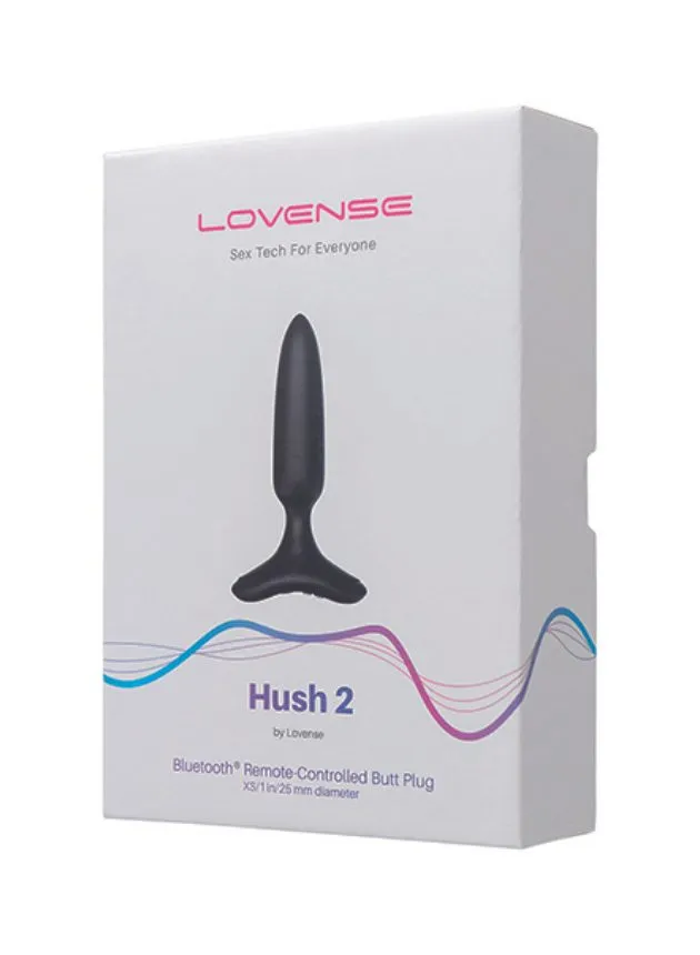 Lovense Hush 2 (1 in) Bluetooth Remote-controlled Wearable Butt Plug