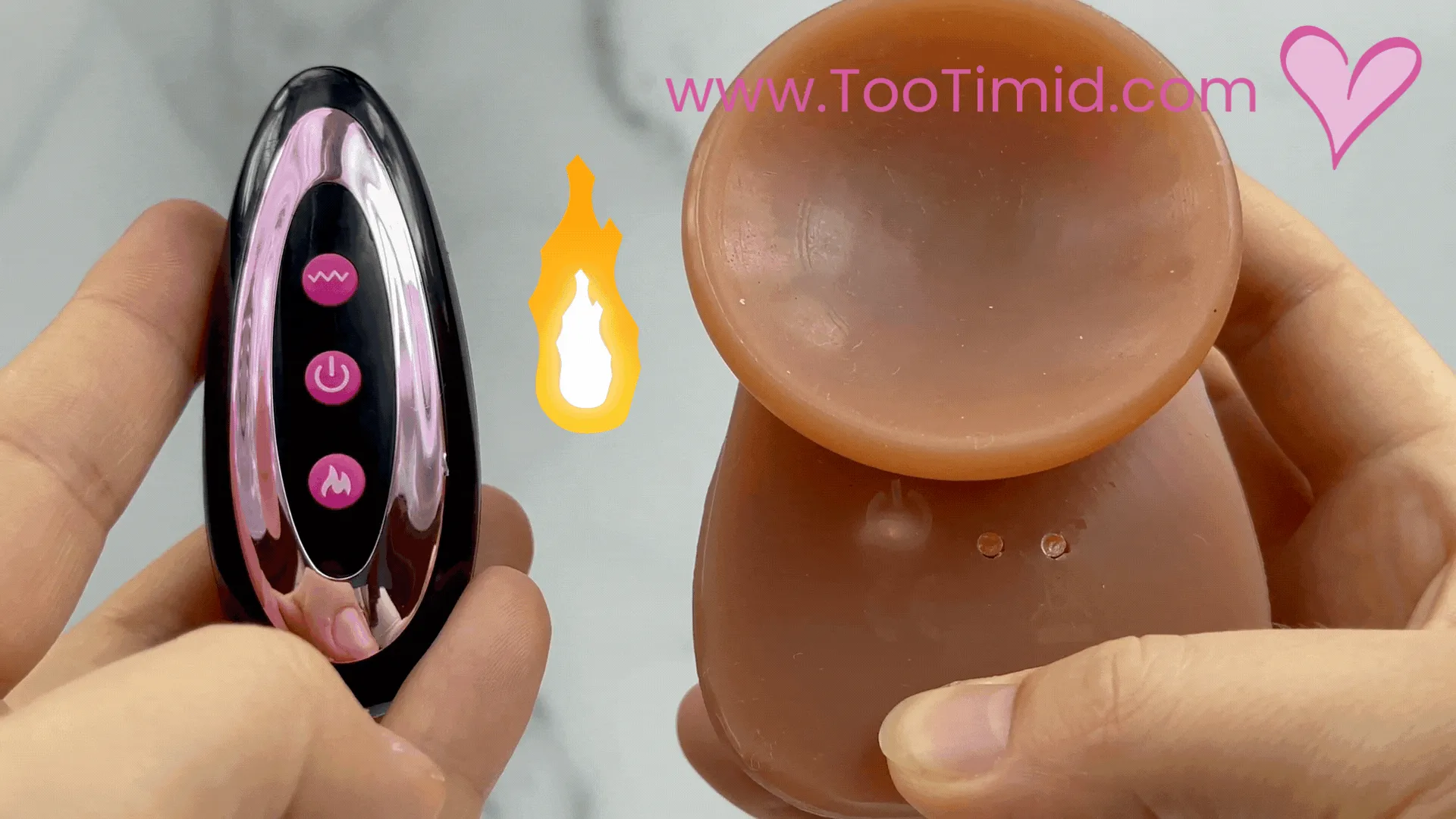 Mega Thruster - Wireless Thrusting. Vibrating. & Heating Dildo: Perfect for Hands-Free Fun!