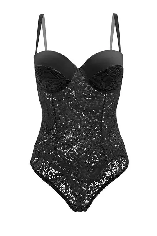 Monroe Lace Teddy - 2 Colors. Sizes Small-3X Available