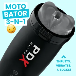 Moto Bator 3-in-1 Masturbator - Thrusting. Vibrating. & Sucking Action!