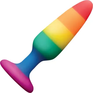 Multi-Color Silicone Suction Cup Anal Plug