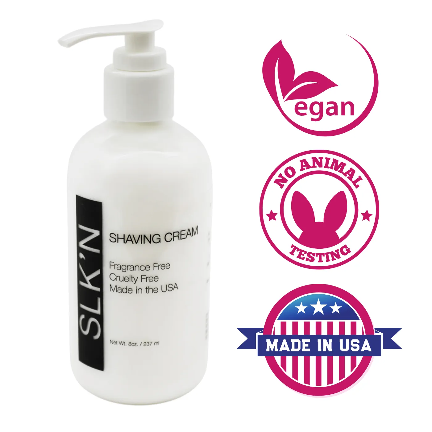 No More Razor Burn! SLK'N Rash-Free Shave Cream - Premium Quality