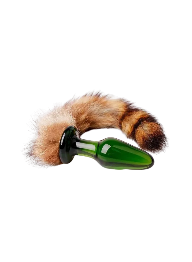 NOTI Fox Tail Glass Butt Plug