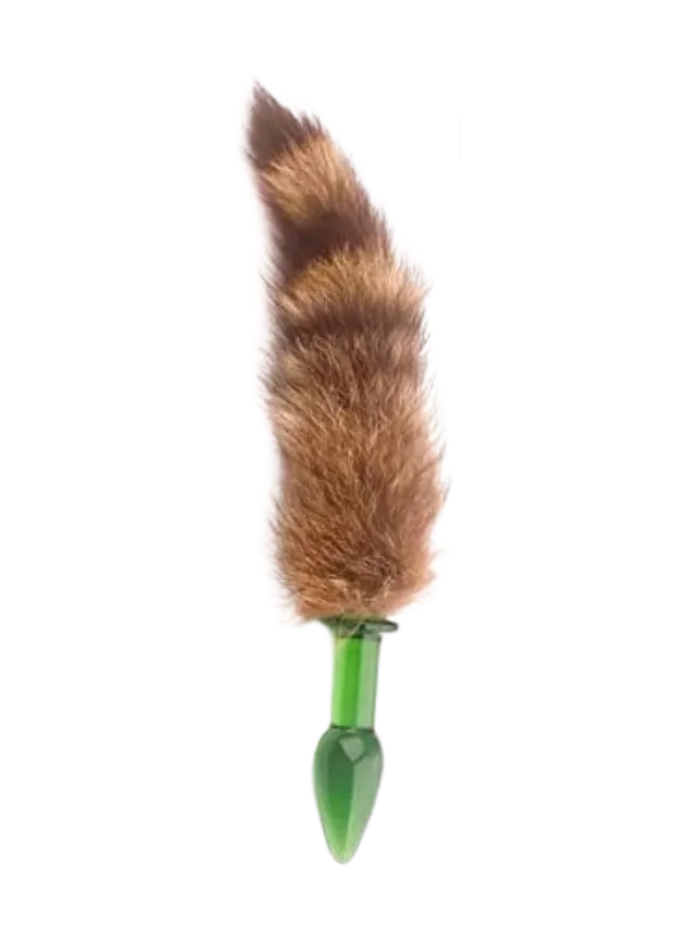NOTI Fox Tail Glass Butt Plug