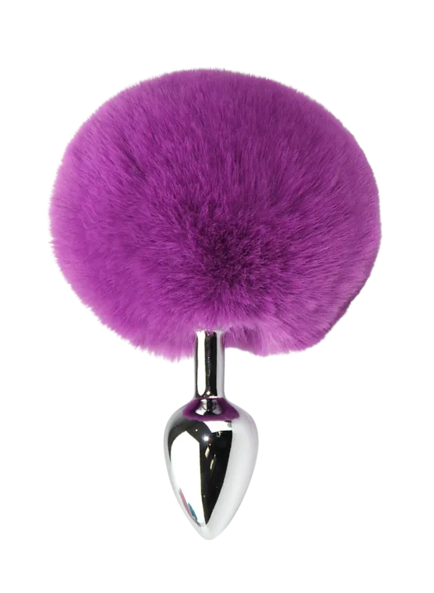 NOTI Rabbit Tail Stainless Steel Butt Plug