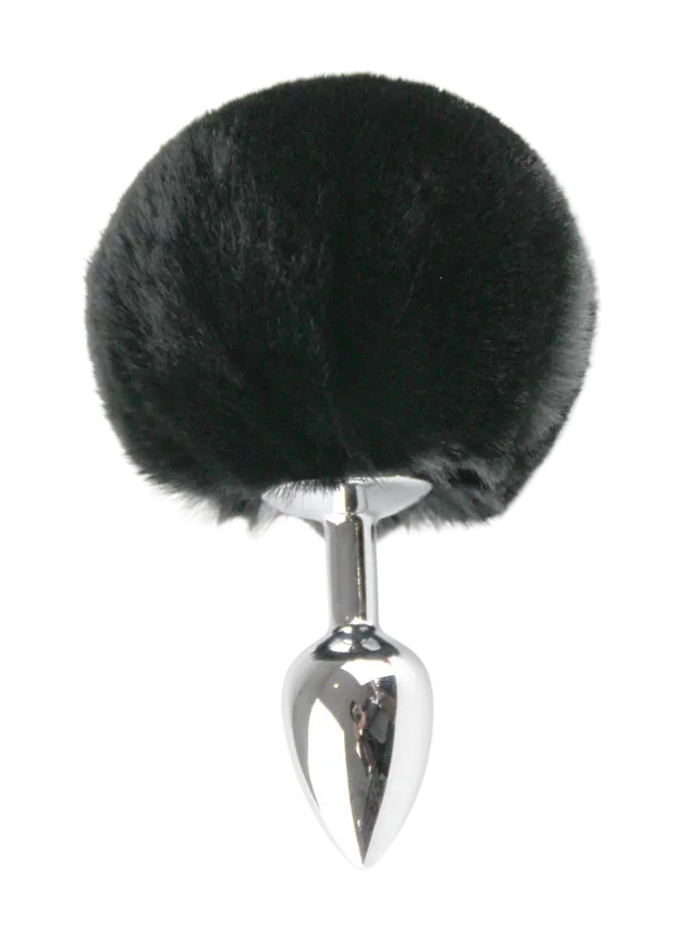 NOTI Rabbit Tail Stainless Steel Butt Plug