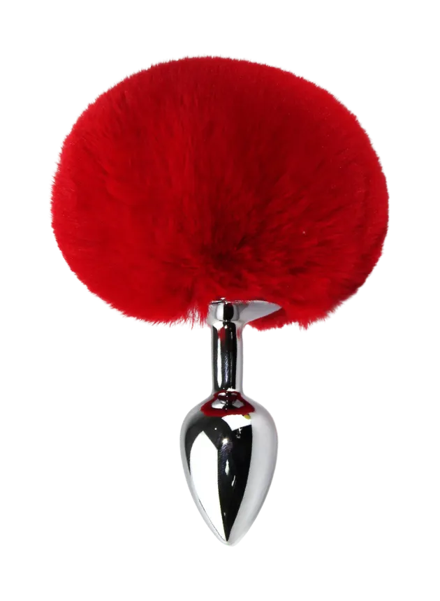 NOTI Rabbit Tail Stainless Steel Butt Plug