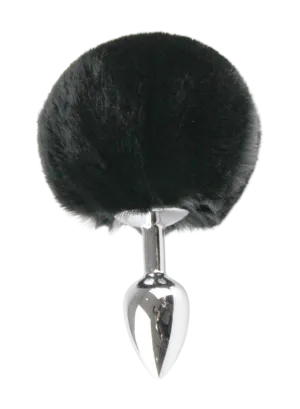 NOTI Rabbit Tail Stainless Steel Butt Plug