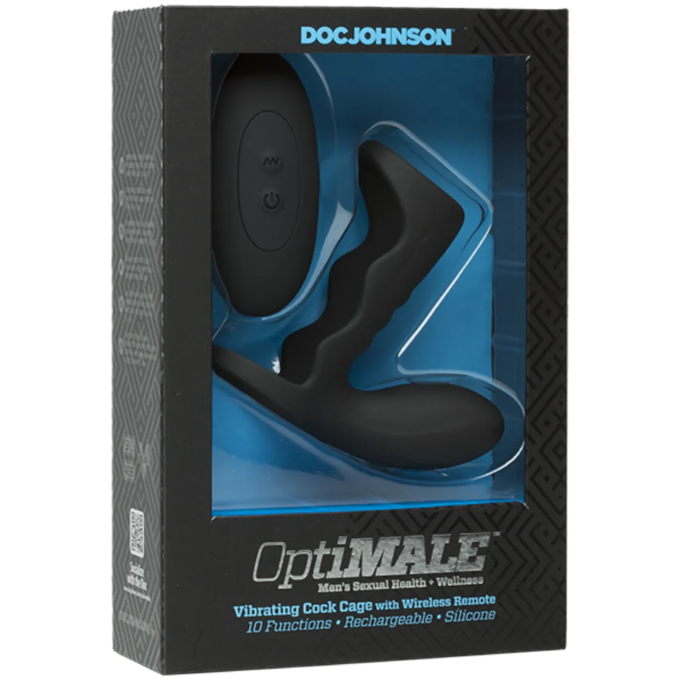 OptiMale Vibrating Cock Cage With Wireless Remote