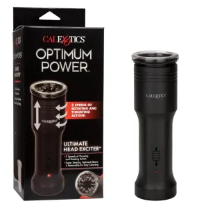 Optimum Power Ultimate Head Exciter Rotating Vibrating Masturbator - Black