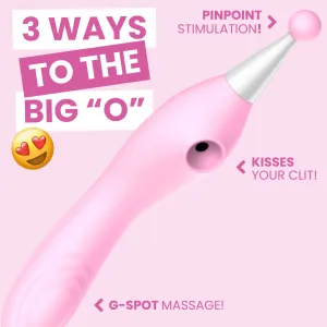Pleasure Seeker Clit Sucker. G-Spot. & Clitoral Vibrating Wand